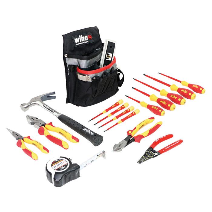Wiha&reg; 32934 Apprentice Electrician's Tool Kit, 16-Piece