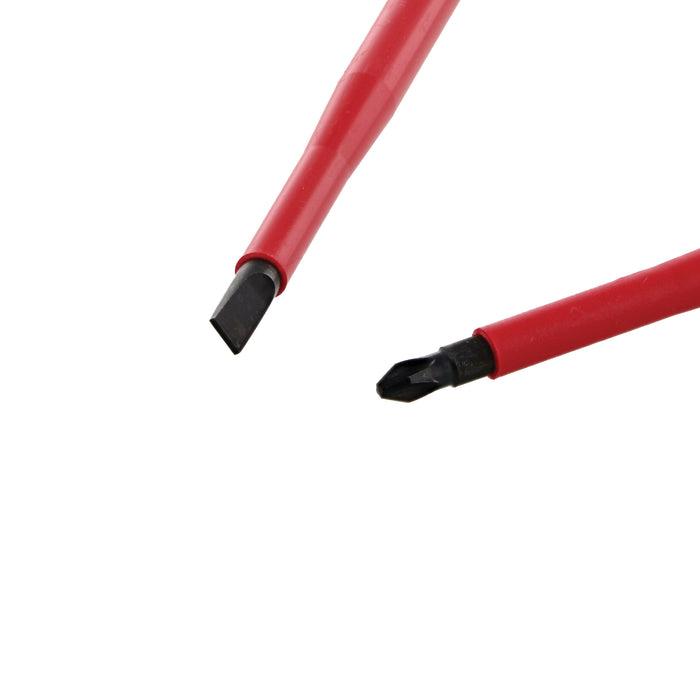 Wiha® 33580 Screwdriver Set, Phillips, Slotted Point, Insulated, 2-Piece