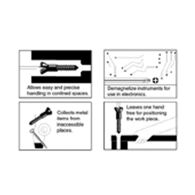 Wiha® 40010 Magnetizer/Demagnetizer, 2 in L, 1-1/8 in W
