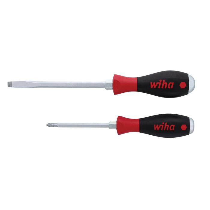 Wiha® 53082 Screwdriver Set, Phillips, Slotted Point, 2-Piece