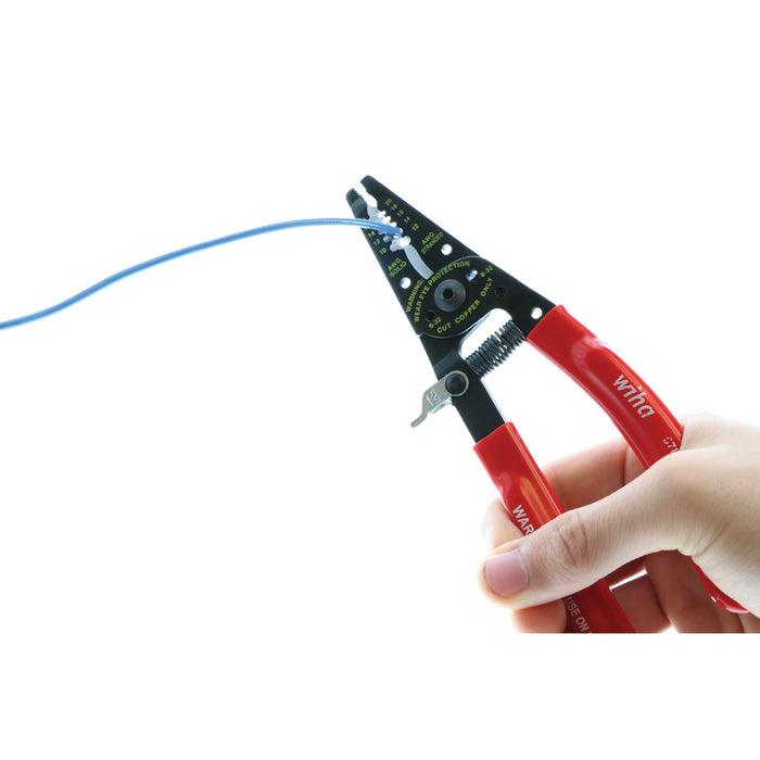 Wiha® 57810 Wire Stripper, 7-1/4 in OAL, Classic Grip Handle