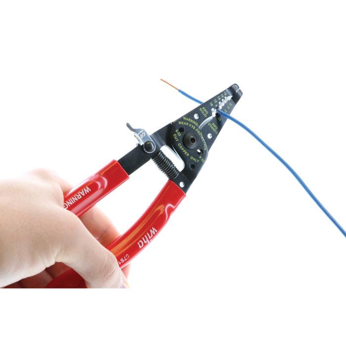 Wiha® 57810 Wire Stripper, 7-1/4 in OAL, Classic Grip Handle
