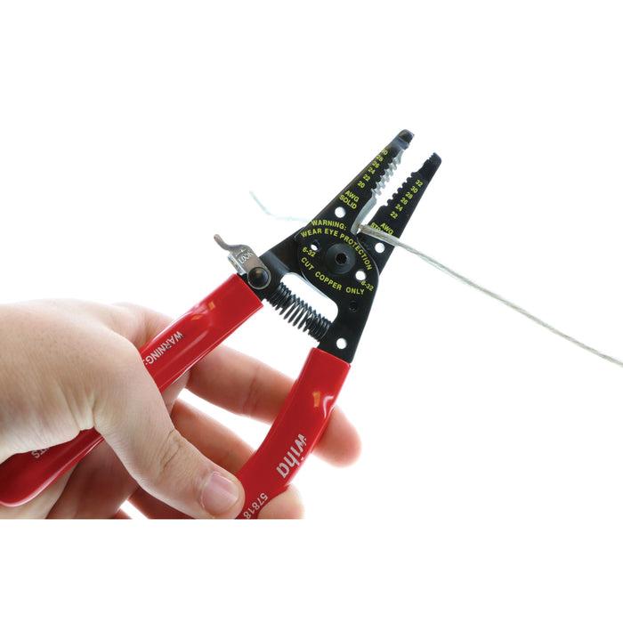 Wiha® 57818 Wire Stripper and Cutter, 7-1/4 in OAL, Classic Grip Handle
