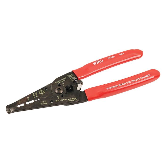 Wiha® 57820 Wire Stripper, 7-3/4 in OAL, Classic Grip Handle