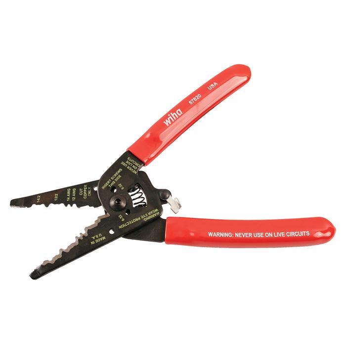 Wiha® 57820 Wire Stripper, 7-3/4 in OAL, Classic Grip Handle