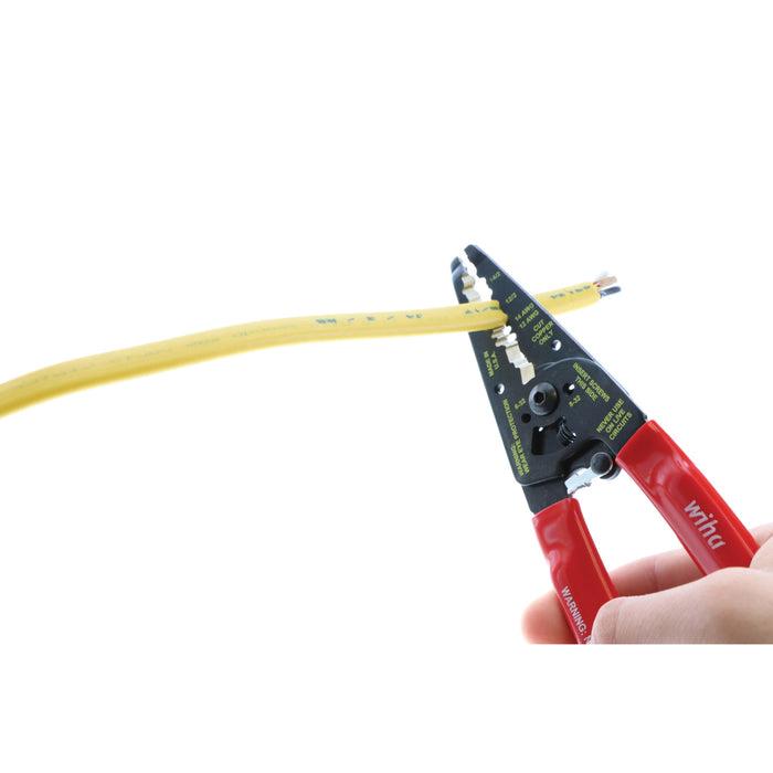 Wiha® 57820 Wire Stripper, 7-3/4 in OAL, Classic Grip Handle