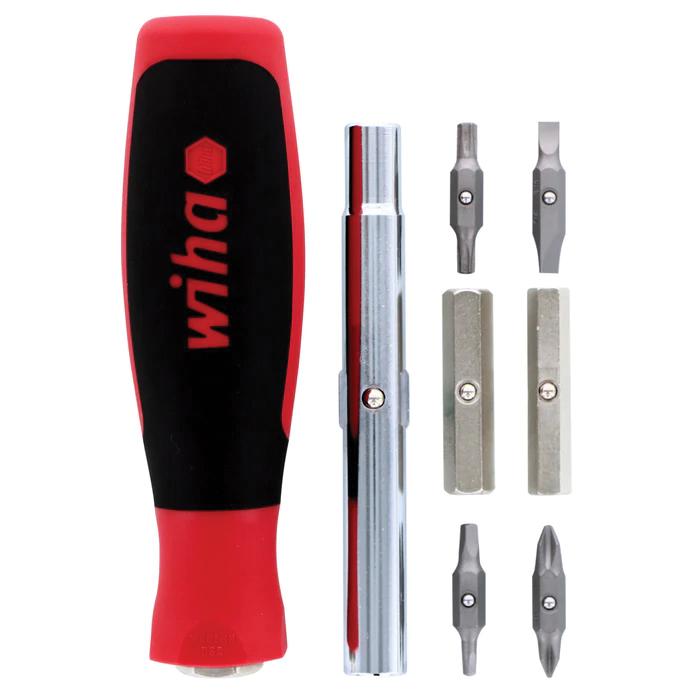 Wiha® 77891 11-in-1 Multi-Driver, Phillips, Slotted, Square Point, Cushion Grip Handle