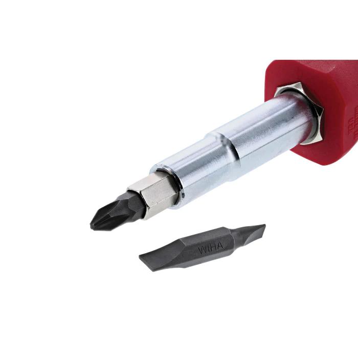 Wiha® 77891 11-in-1 Multi-Driver, Phillips, Slotted, Square Point, Cushion Grip Handle
