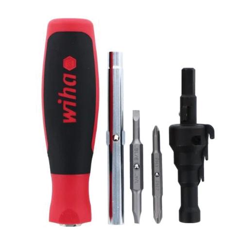 Wiha&reg; SoftFinish Series 77892 Conduit Reamer and 6-in-1 Multi-Driver Combo, 7-3/4 in L, 1/2 in, 3/4 in, 1 in Conduit
