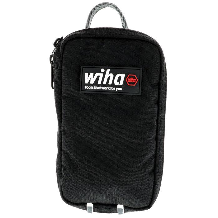 Wiha® Cordura 91472 Utility Organizer Tool Pouch, 4-1/2 in W, 8 in H, Canvas, Light Gray, Zipper Closure