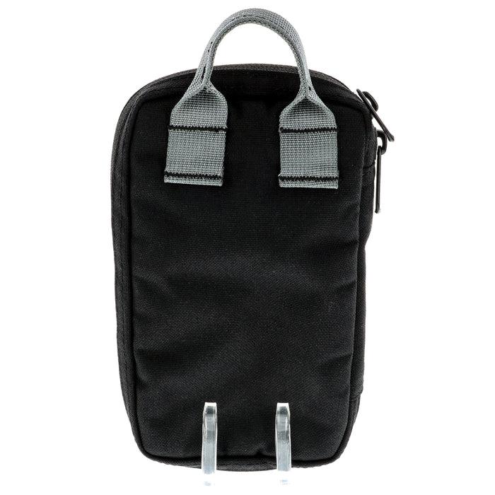 Wiha® Cordura 91472 Utility Organizer Tool Pouch, 4-1/2 in W, 8 in H, Canvas, Light Gray, Zipper Closure