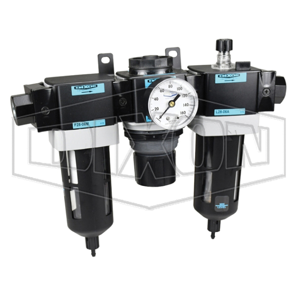 Wilkerson® C28-04M Standard Combination Unit, 1/2 in Connection, 150 psig Max Working Pressure, 5 um, Manual Drain