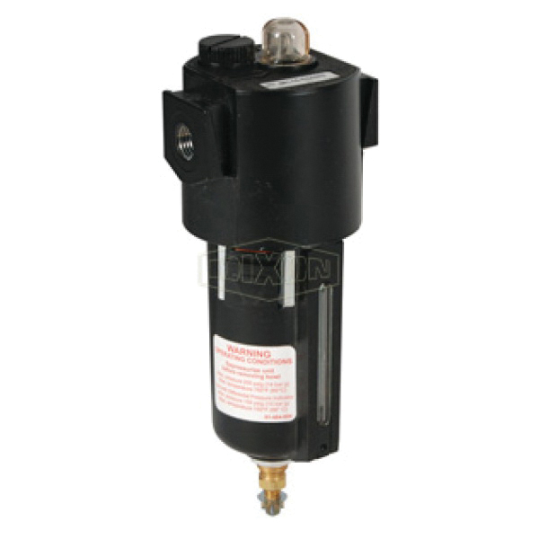 Wilkerson® EconOmist® L16-03AMB Compact Lubricator With Metal Bowl, 6-1/2 in OAH, 3/8 in Port, NPT/BSPP-G Connection