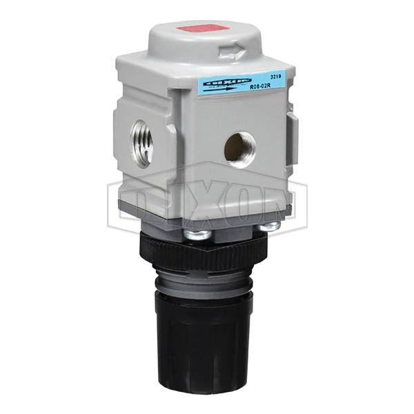 Wilkerson® R08-02R Miniature Regulator, 1.58 in Dia, 3.94 in L, 1/4 in Port, NPT Connection, 2 to 125 psi Operating
