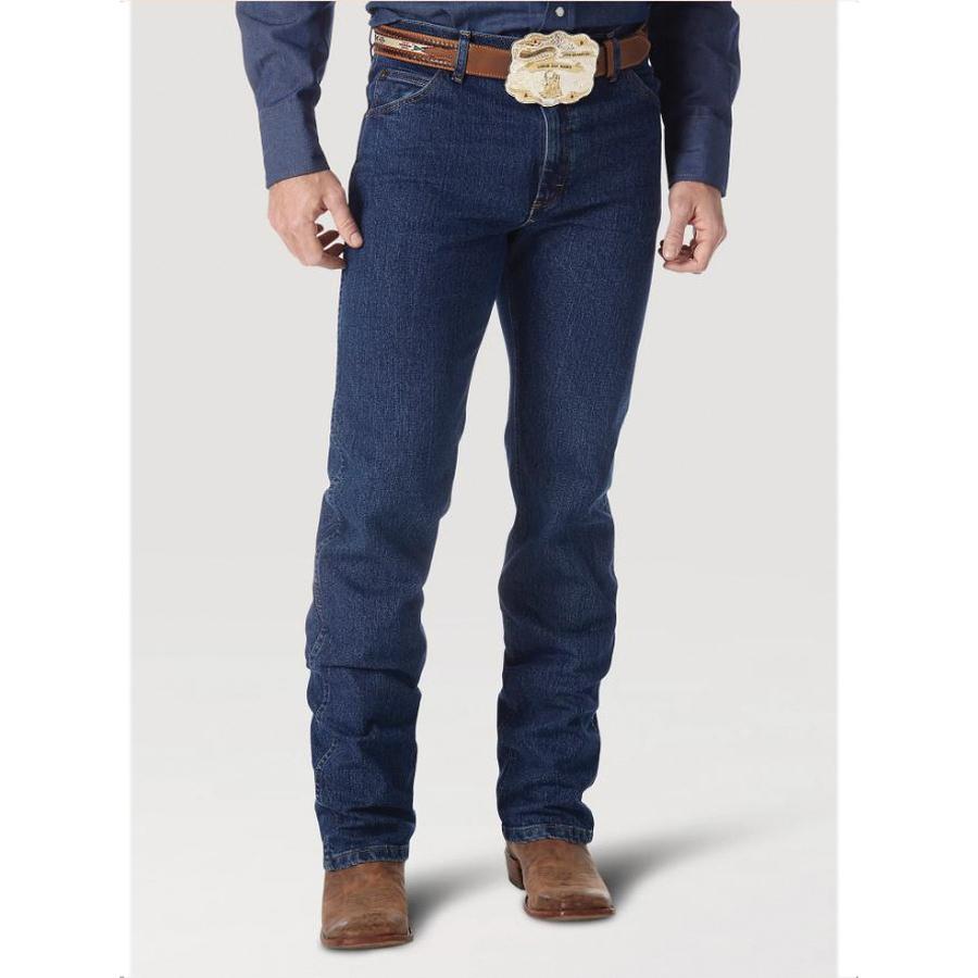 Men's Jeans, 44 Waist, 34 Length, Regular Fit, Mid Stone,