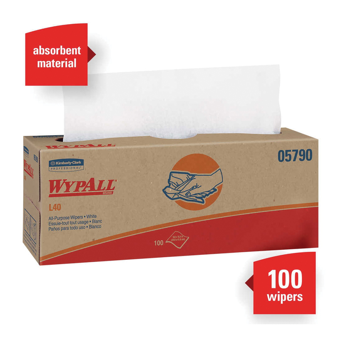 WYPALL® 05790 Wipe, Pop-Up Box