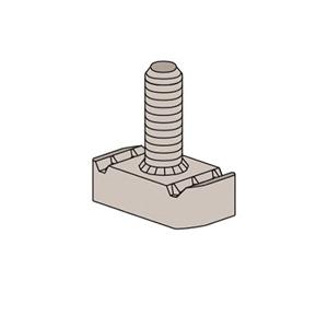 ZSi-Foster W6-2SNWSEG Channel Stud Nut, 3/8-16 Thread, Electro-Galvanized