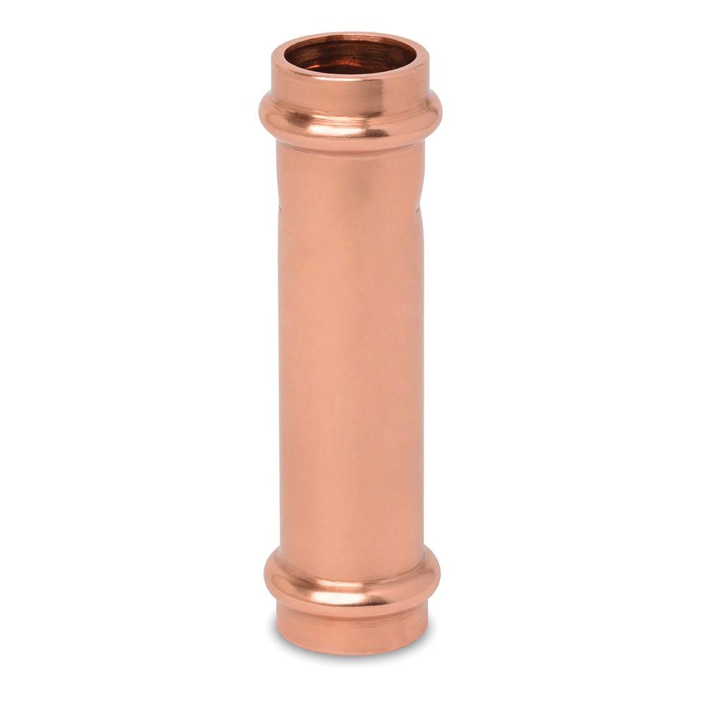 ZoomLock&reg; 870552 Slip Coupling, 3/8 in Push-to-Connect x 3/8 in Push-to-Connect, Copper