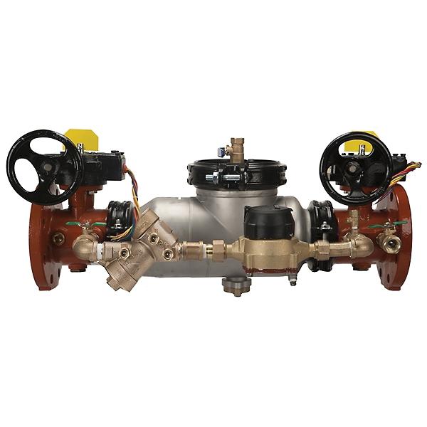 Wilkins 350ASTDA 4 inch Flanged 175 psi 304L Stainless Steel Double Check Detector Assembly