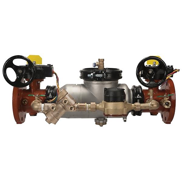 Wilkins 350ASTDA 8 inch Flanged 175 psi 304L Stainless Steel Double Check Detector Assembly