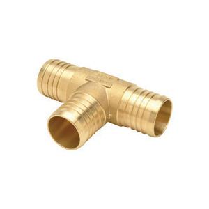 PEX® Brass XL PEX Tee, 2 inch x 2 inch x 3/4 inch, PEX Barb x PEX Barb x PEX Barb