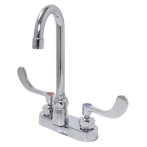 2 Handle Centerset Lavatory Faucet less Drain, Wristblade Handles, Polished Chrome