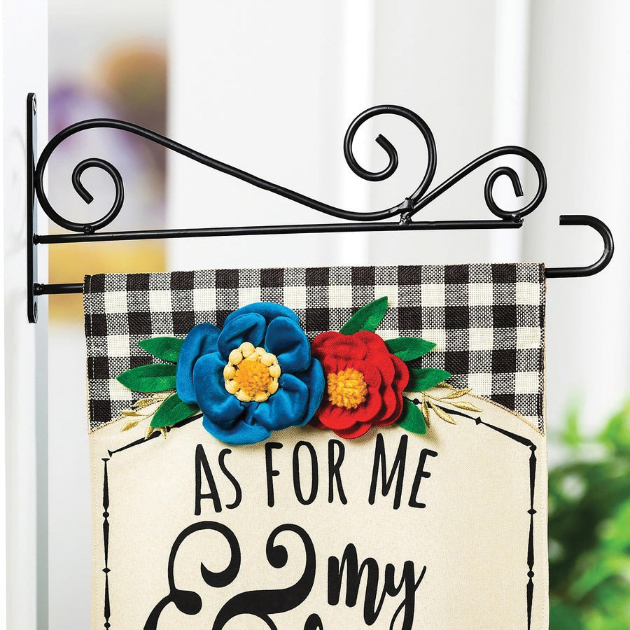 Evergreen Swirl Wall-Mount Garden Flag Hanger - Thumbnail 2