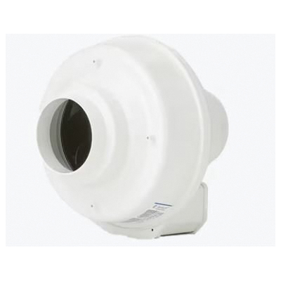 fantech&reg; FR Series FR 100 In-Line Duct Fan, 4 in, 20 W, 120 V, 0.18 A, 3000 rpm Speed, 151 cfm, 10 in Dia Housing