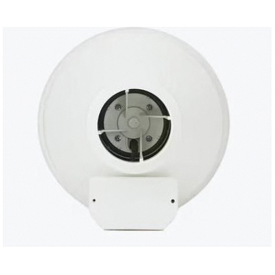 fantech&reg; FR Series FR 100 In-Line Duct Fan, 4 in, 20 W, 120 V, 0.18 A, 3000 rpm Speed, 151 cfm, 10 in Dia Housing
