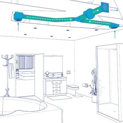 fantech® PB270-2 Bathroom Fan, 120 V, 0.58 A