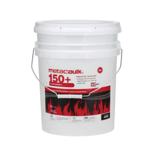 metacaulk® 66389 Firestop Sealant, 5 gal, Pail, Paste, Gray/Red, Mild, 3 to 4 weeks Curing