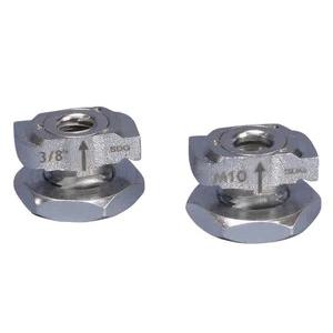 nVent CADDY CRLS37EG Rod Lock Channel Nut, Iron, Electro-Galvanized, For Use With: Strut Profiles