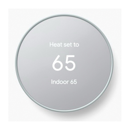 nest GA02083-US Smart Programmable Wi-Fi Thermostat, 24 VAC, LCD Display, Threaded Mounting