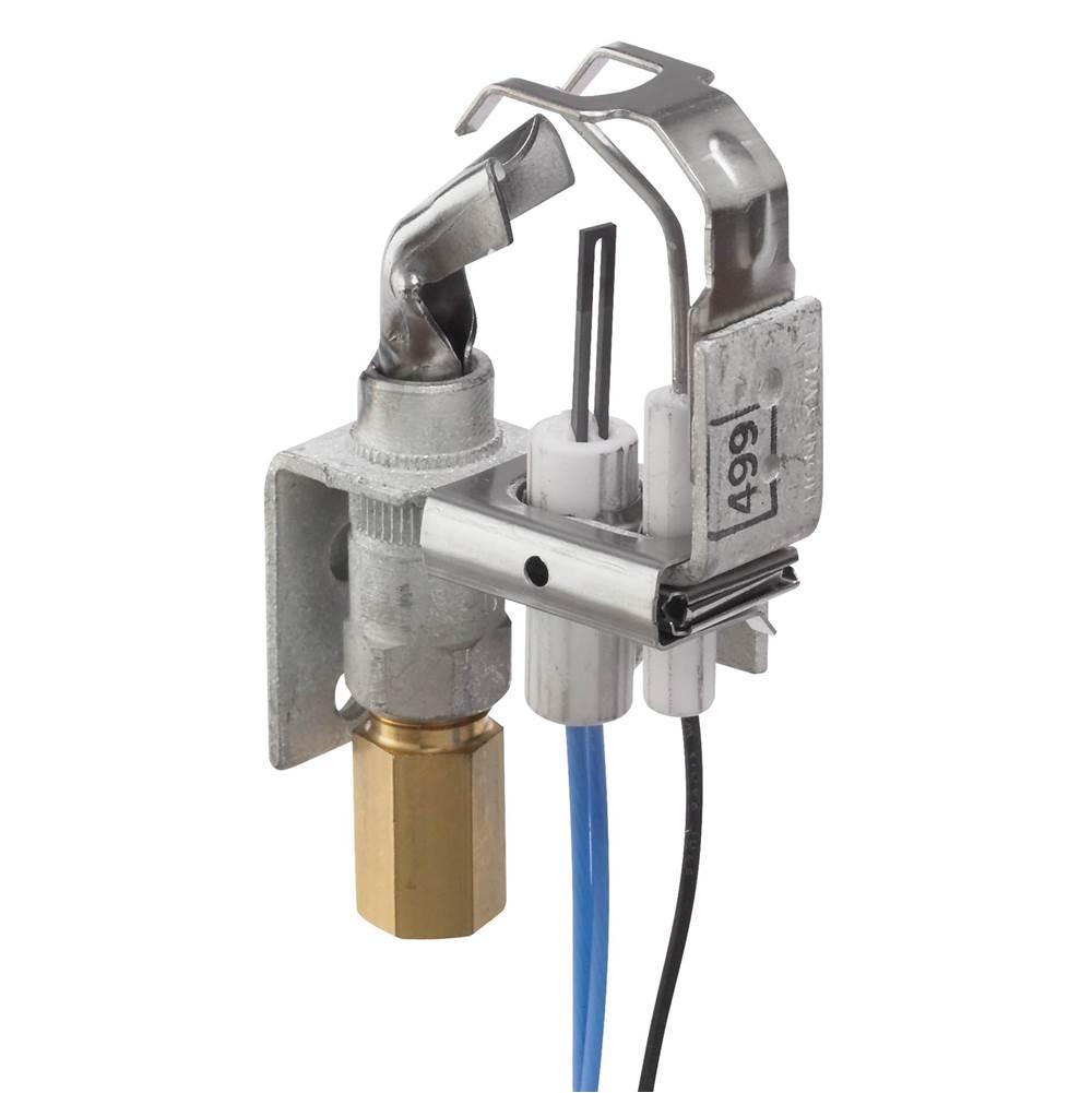 Honeywell Q3450C1185/U Pilot Burner, Used For Natural Gas Includes A Bcr-18 Orifice, Left Single Tip Style, C-Style Mounting Bracket And Primary Aeration