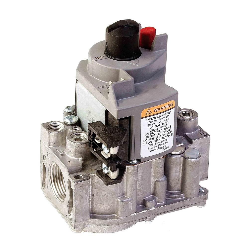 Single Stage Gas Controls For Standing Pilot Appliance, 3/4 In X 3/4 In Inlet/Outlet Size, Slow Opening, 24 V Ac, Natural Gas