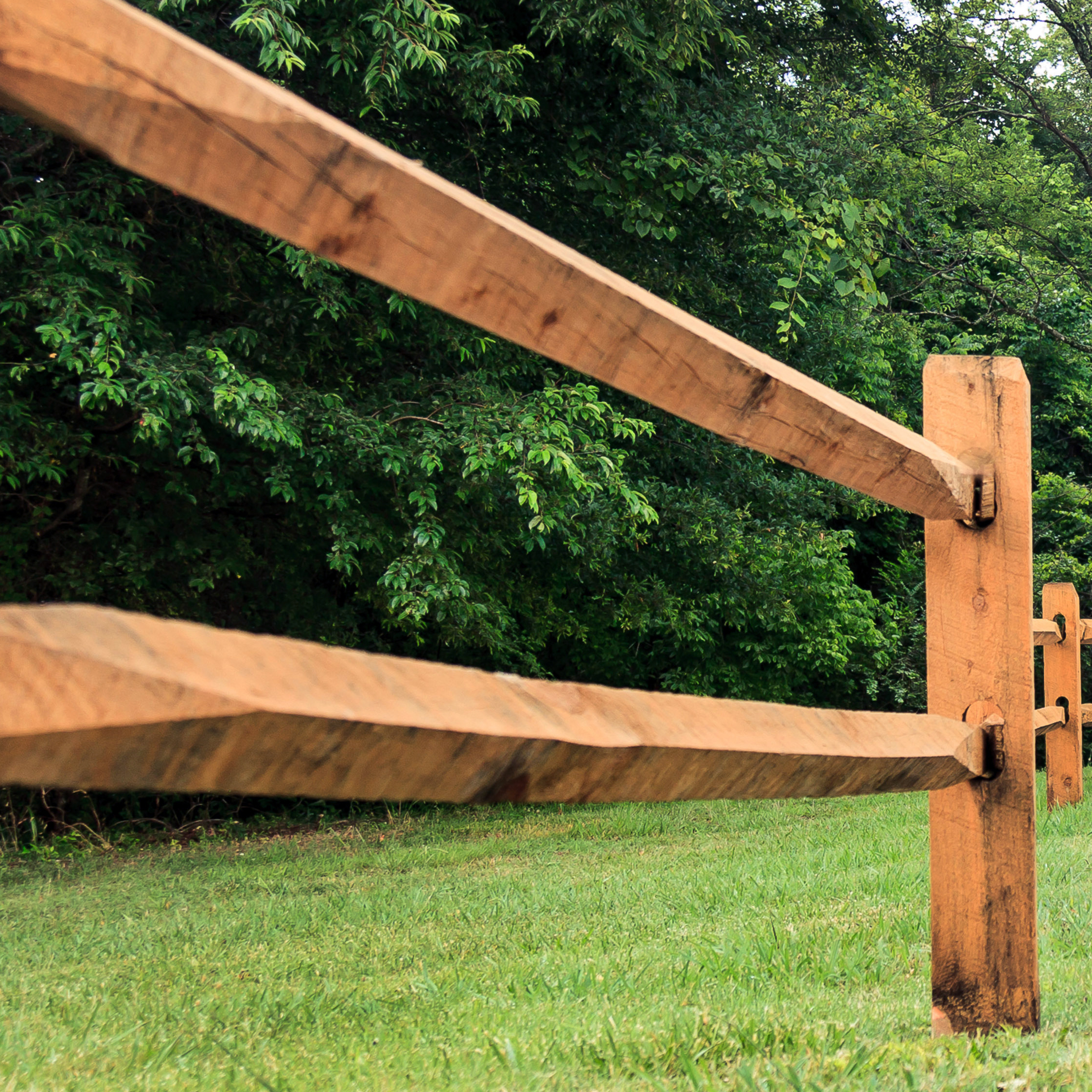 Eastern Cedar Rails 2 Rail, 10 ft Cedar Split Rail Fence Section | HomeBase