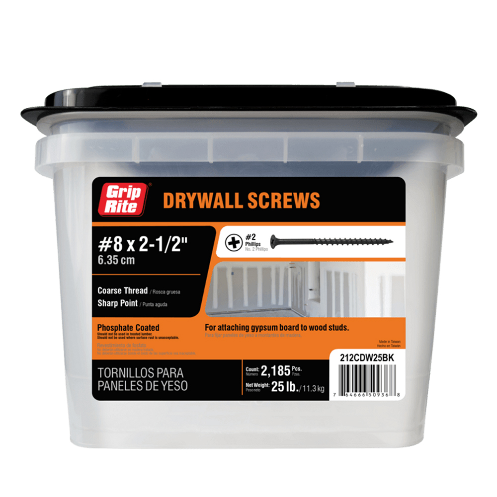 Grip-Rite 212CDW25BK