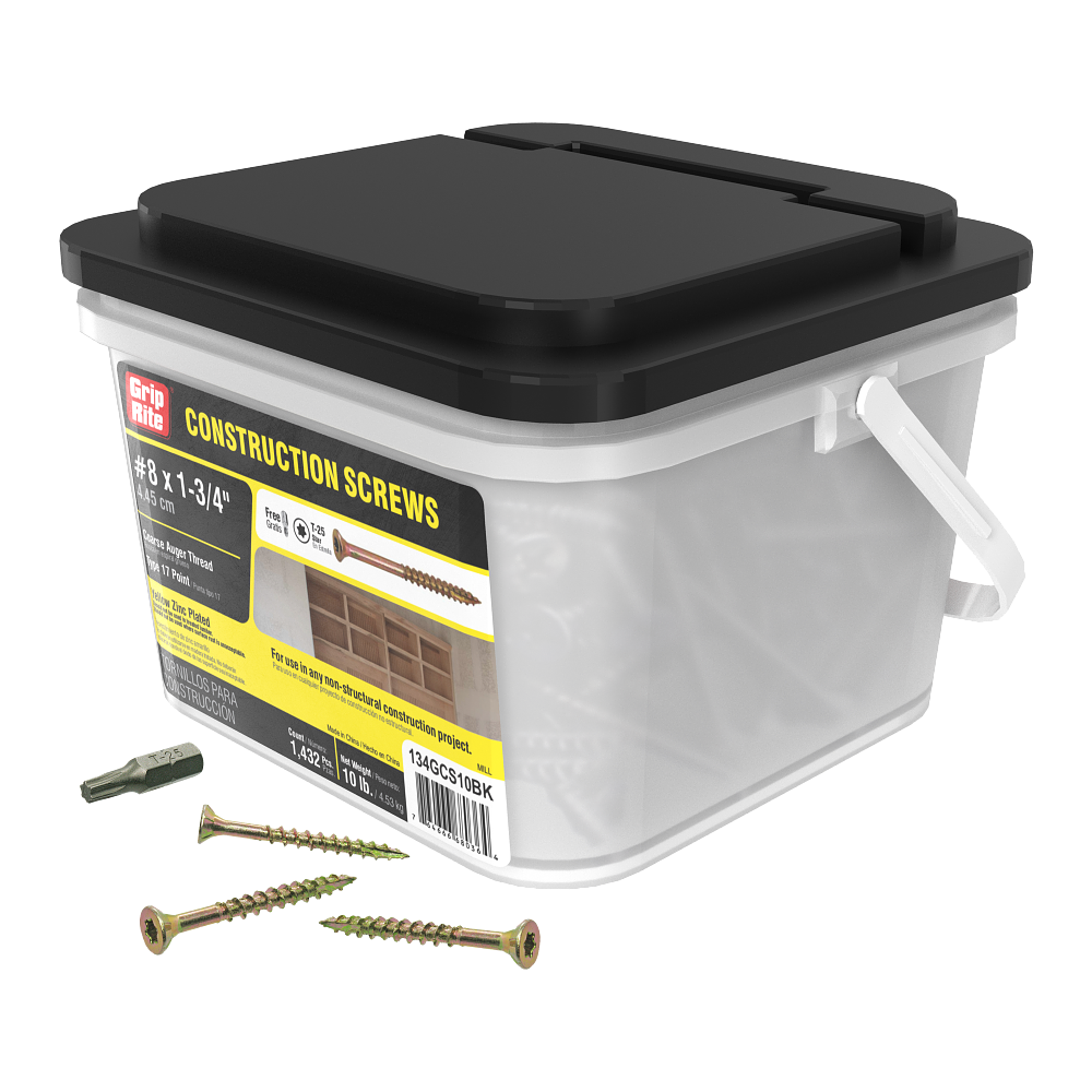 Grip-Rite 134GCS10BK