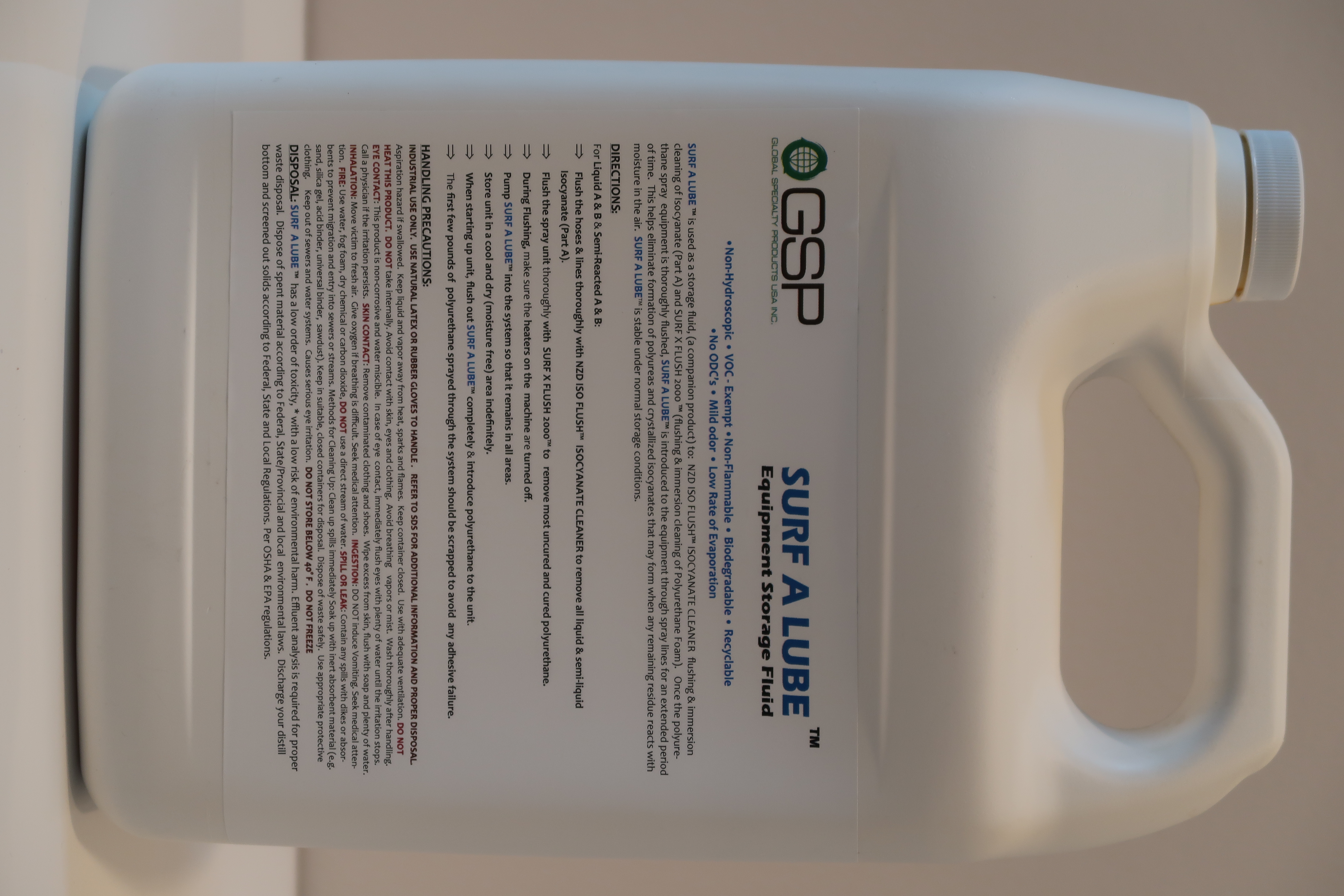 Global Specialty Products USA Inc. D-W400590-Q