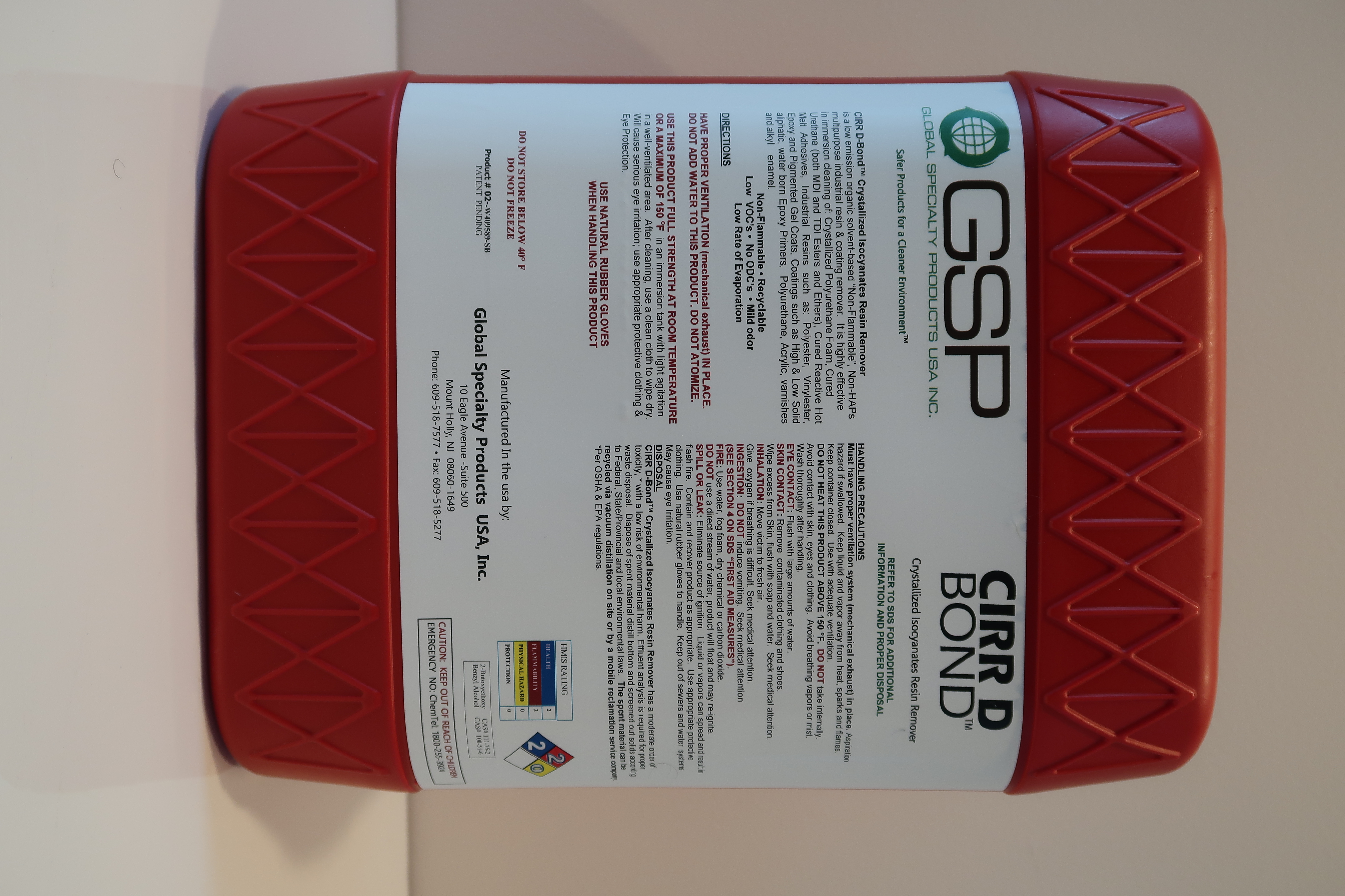 Global Specialty Products USA Inc. D-W409589-P