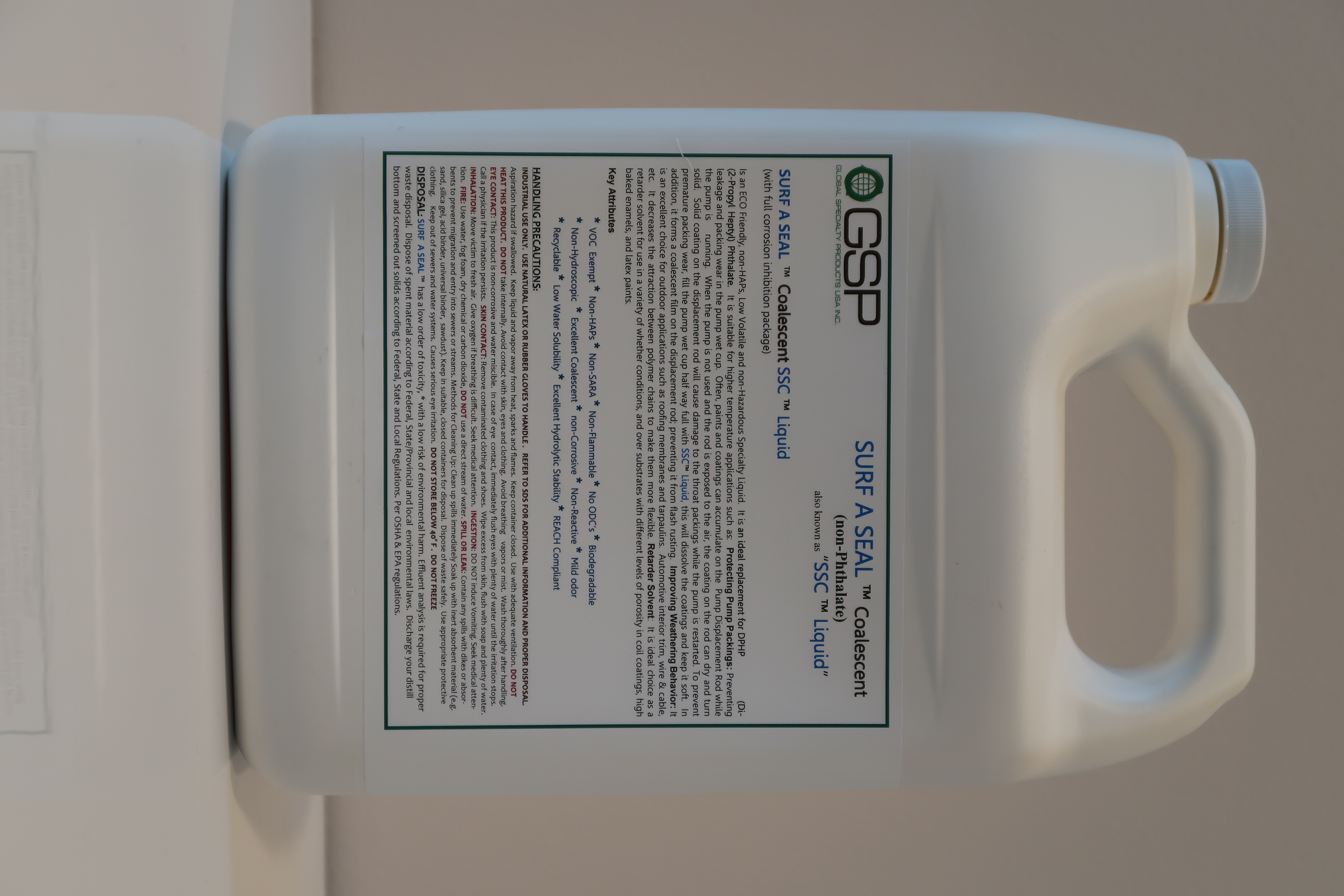 Global Specialty Products USA Inc. D-W600670-J