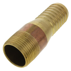 BrassCraft® 65-4X Pipe 90 deg Elbow, 1/4 in, Compression, Brass, Rough Brass