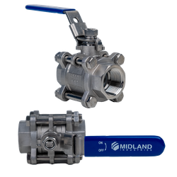 1 1/4 - 3PC 316 STAINLESS ST BALL VALVE