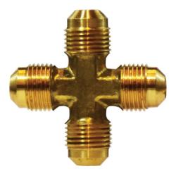 3/8 MALE FLARE CROSS SAE45 BRASS-FORGED