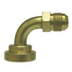 3/4" MALE JIC x 1" CODE 62 FLANGE 90 DEG