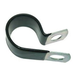 3/8 P-CLIP WITH BLACK PLASTIC COATING