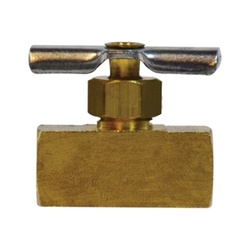 1/8 BRASS NEEDLE VALVE - FPT X FPT