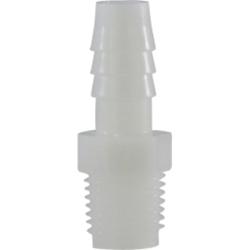 3/4 HOSE BARB X 1 MIP WHITE NYLON ADAPTE