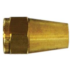 3/8 LONG ROD HEX NUT SAE45 FLARE BRASS