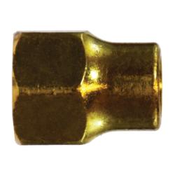 3/8 LONG ROD HEX NUT SAE45 FLARE BRASS-F